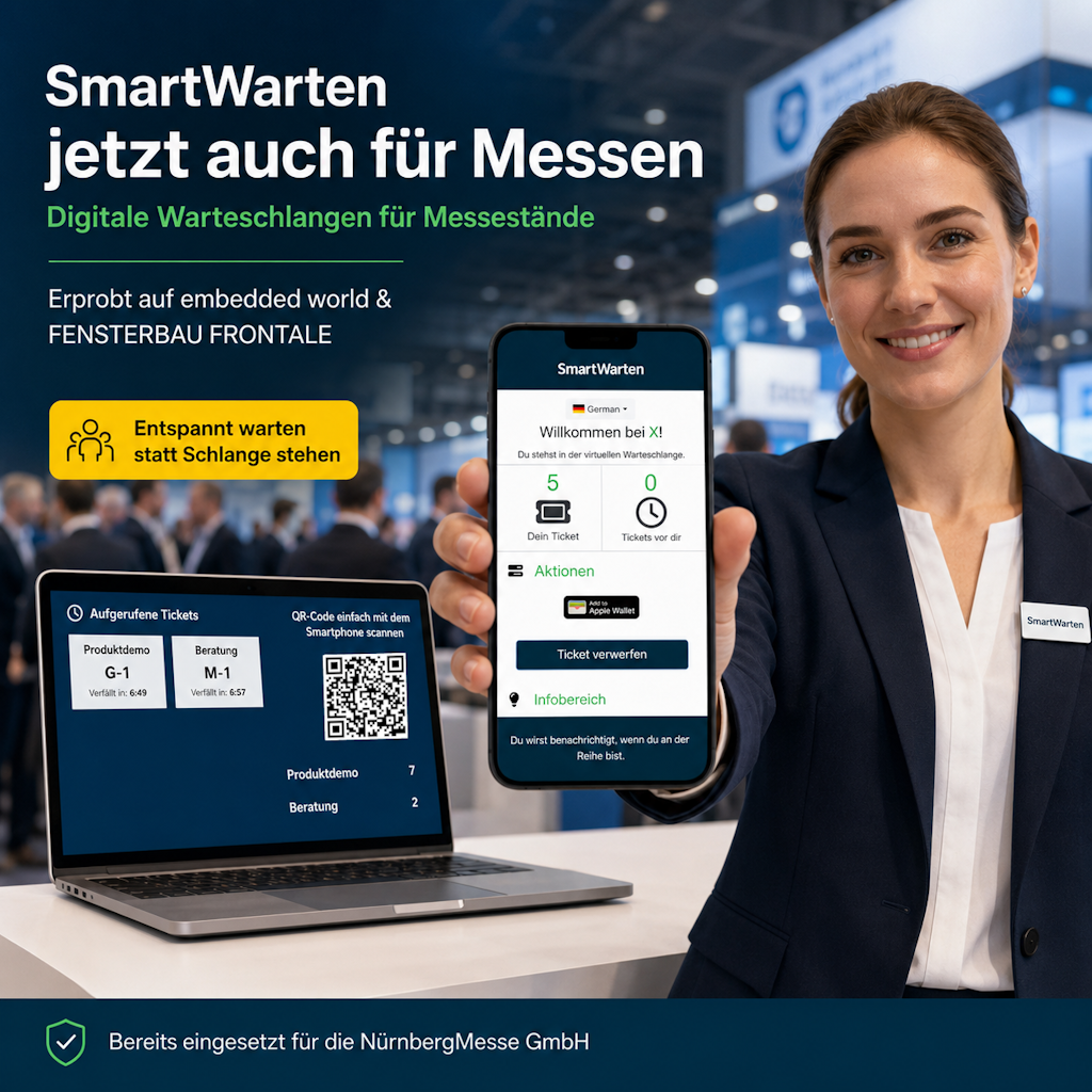 Blogtitelbild: SmartWarten jetzt auch für Messen