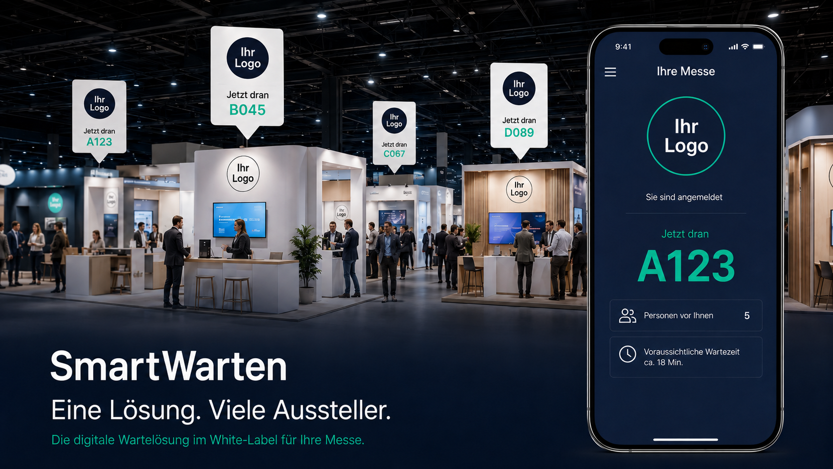 SmartWarten als White-Label-Warteschlangenlösung für Messeveranstalter
