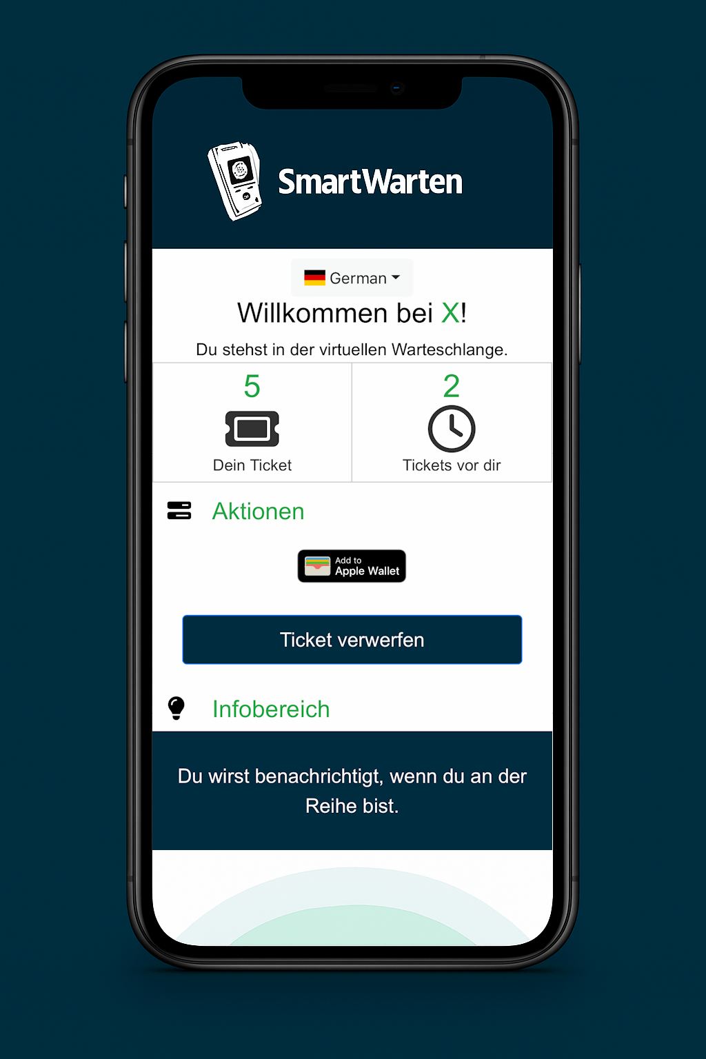 SmartWarten – QR‑Code Loop